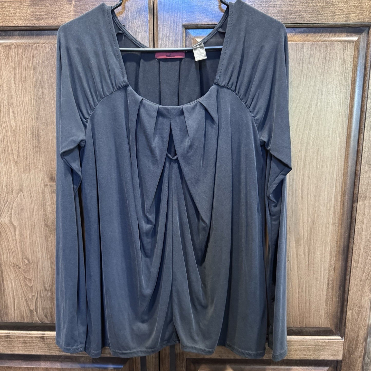 Red By BKE Draped Front Long Sleeve Top – Size M