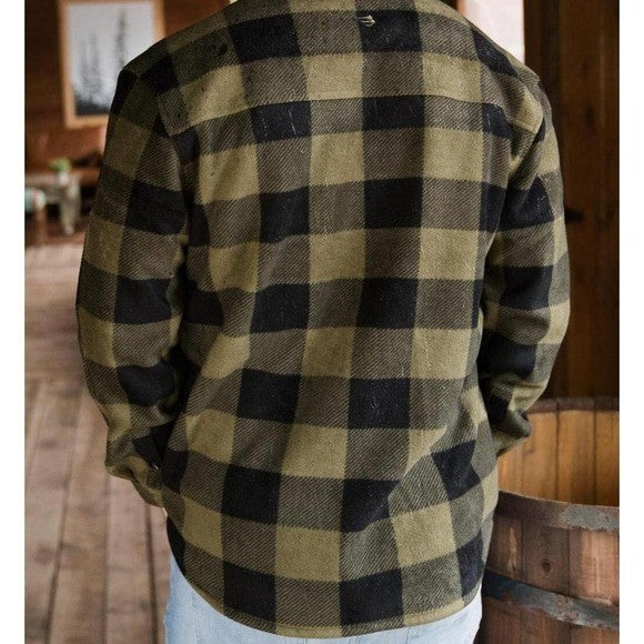 NWT Shacket - Mallard Green Plaid - Burlebo SZ SMALL