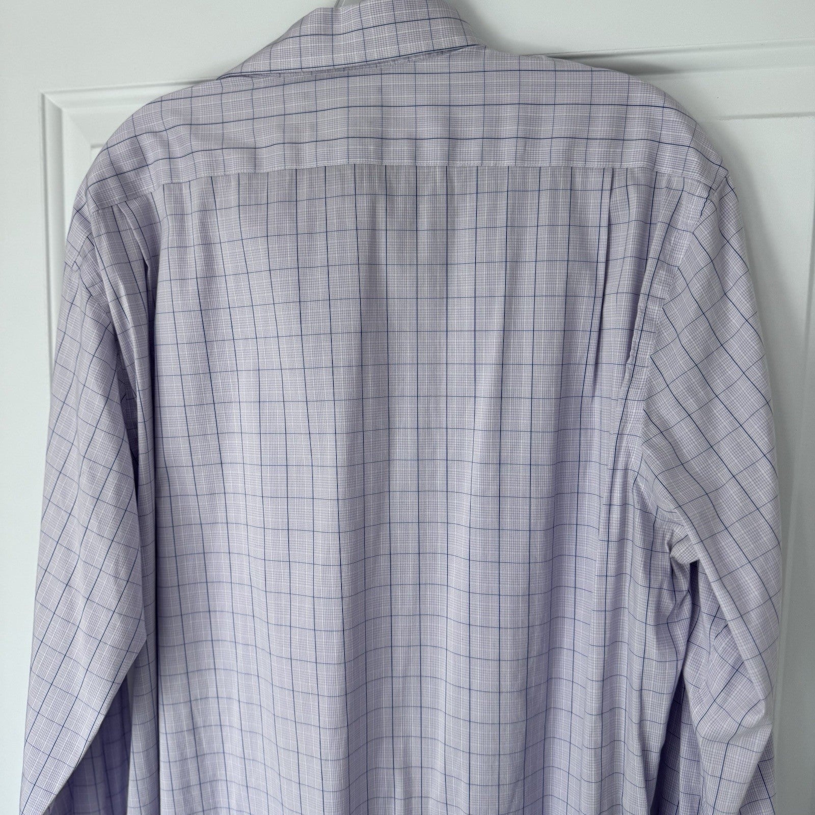 Lauren Ralph Lauren Women’s Slim Fit Dress Shirt SZ 18 Purple Check Stretch 2XL
