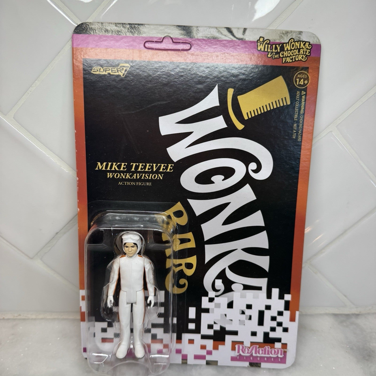 Super7 ReAction Mike Teevee Wonkavision Figure Willy Wonka Chocolate Factory