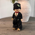 Vintage Dutch Boy Doll 5" Sleepy Eye Wooden Clogs Traditional Holland Costume