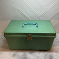 Vintage Teal Wil-hold Sewing Box Wilson Manufacturing USA Rare