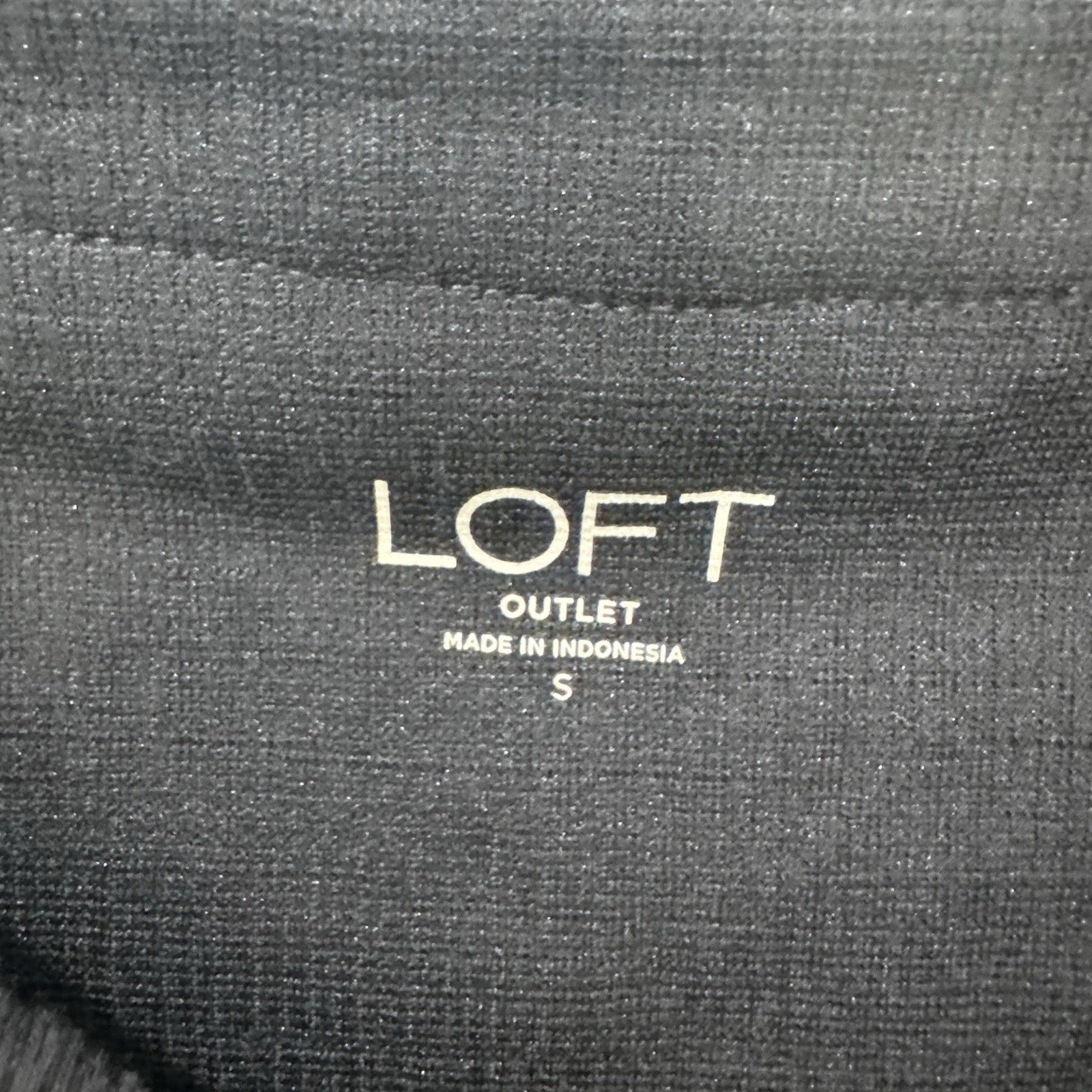 LOFT Outlet Textured Button Shoulder Top Black Sleeveless Blouse Women Small NWT