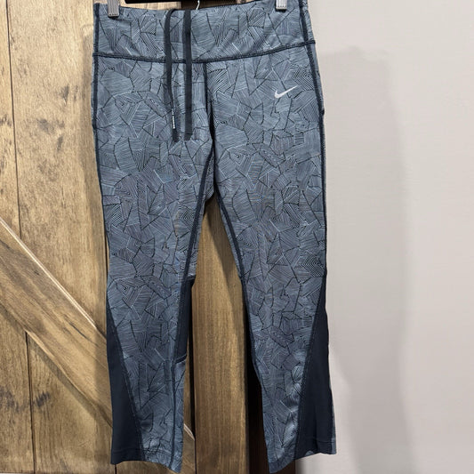 Nike Dri-Fit Running Capris Women’s Size Small Abstract Geo Print
