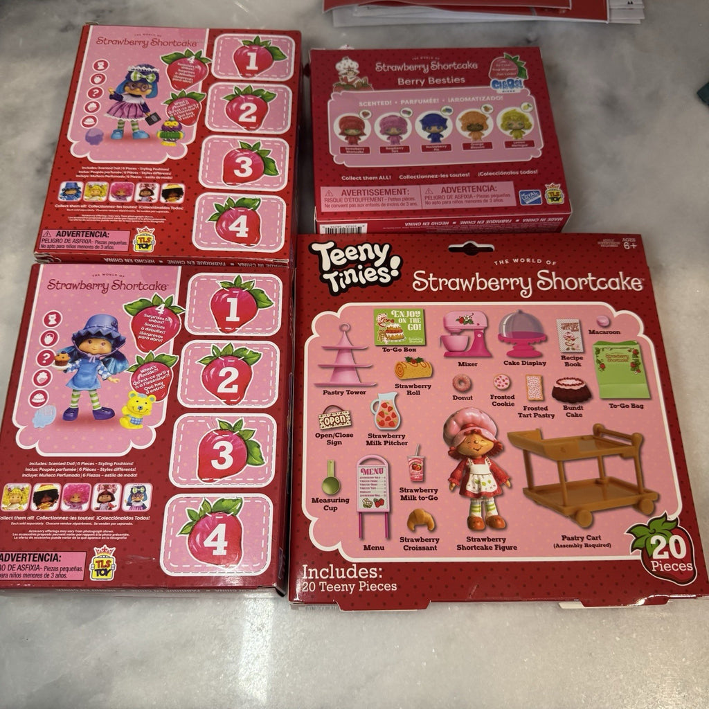 Strawberry Shortcake Doll & Teeny Tinies Lot Blueberry Muffin Plum Set
