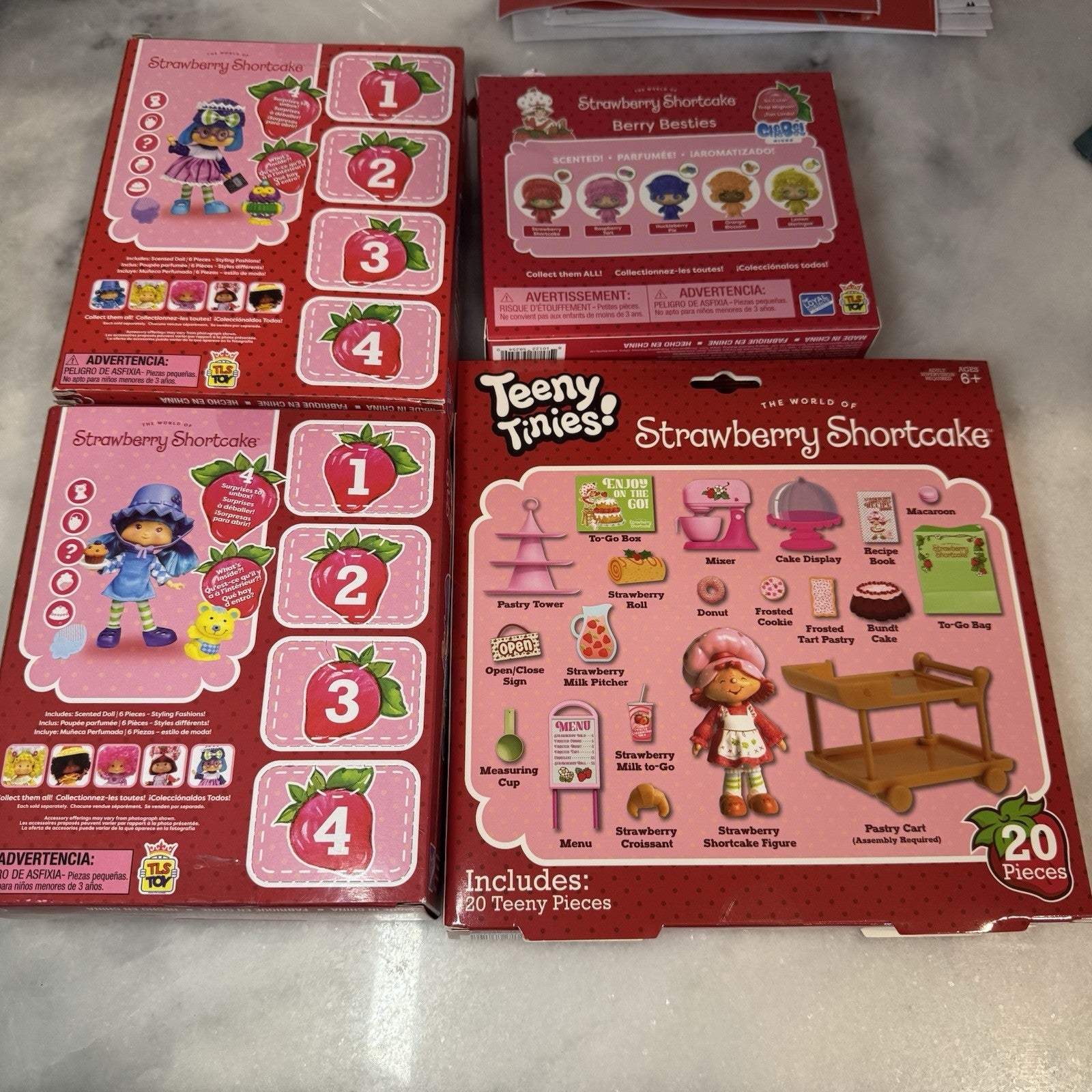 Strawberry Shortcake Doll & Teeny Tinies Lot Blueberry Muffin Plum Set