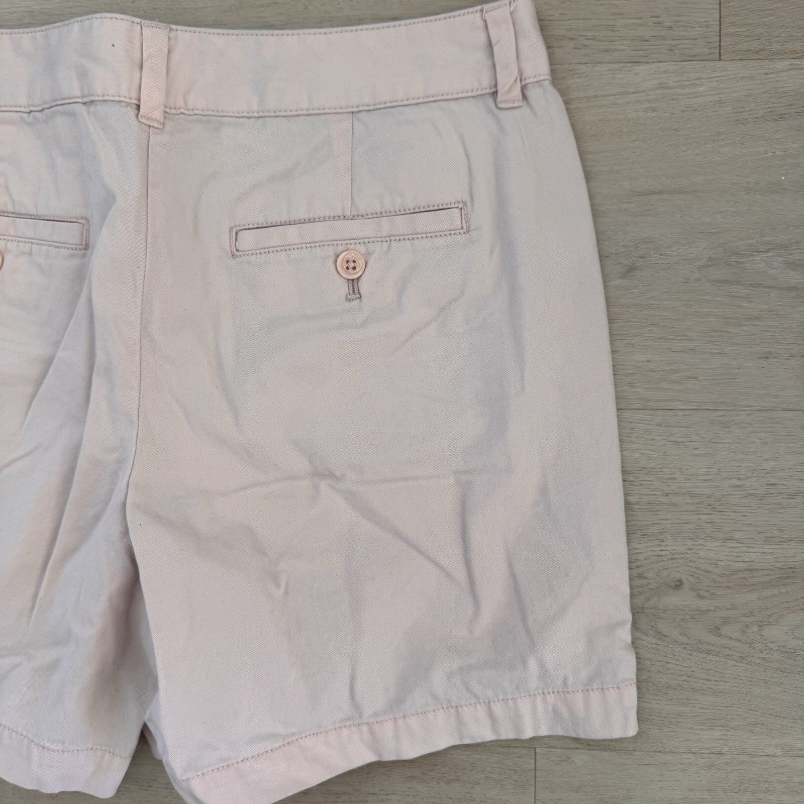 Women’s Ann Taylor LOFT Pink Cotton Shorts Sz 8 Chino Casual Preppy