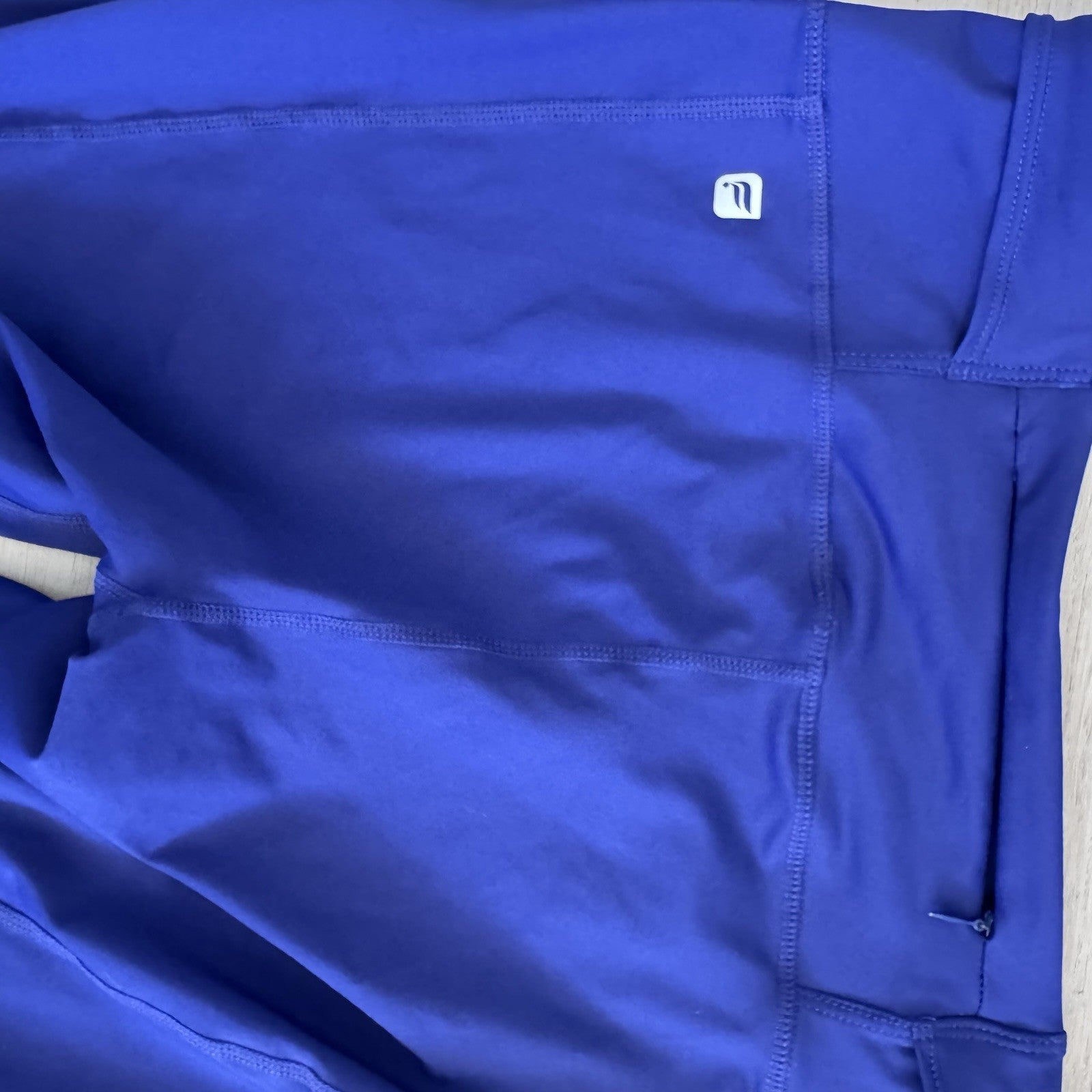 Fabletics Womens Blue High Rise Performance Leggings Pocket Size Small 