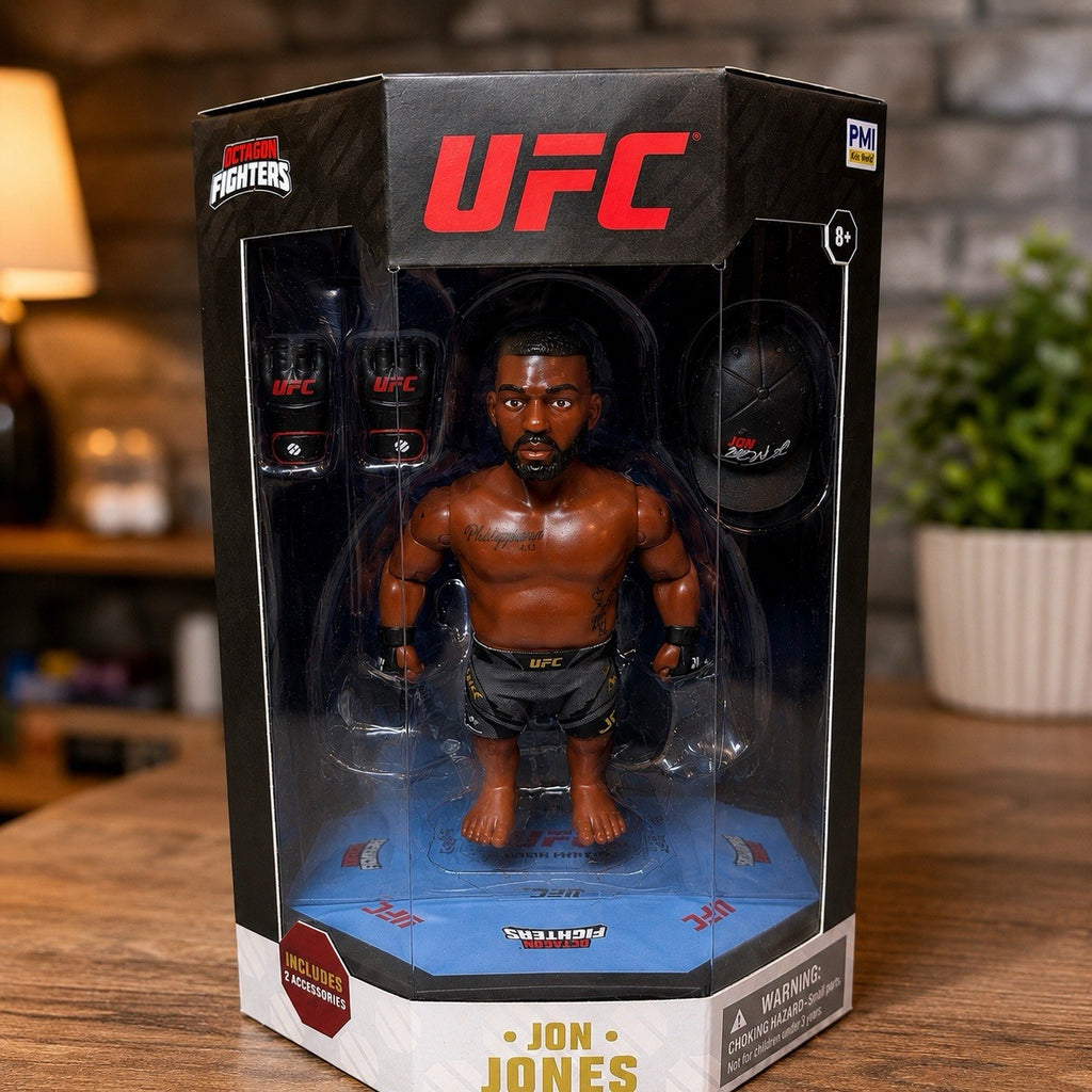 UFC Jon Jones Action Figure Octagon Fighters PMI 6” Collectible Figure RARE