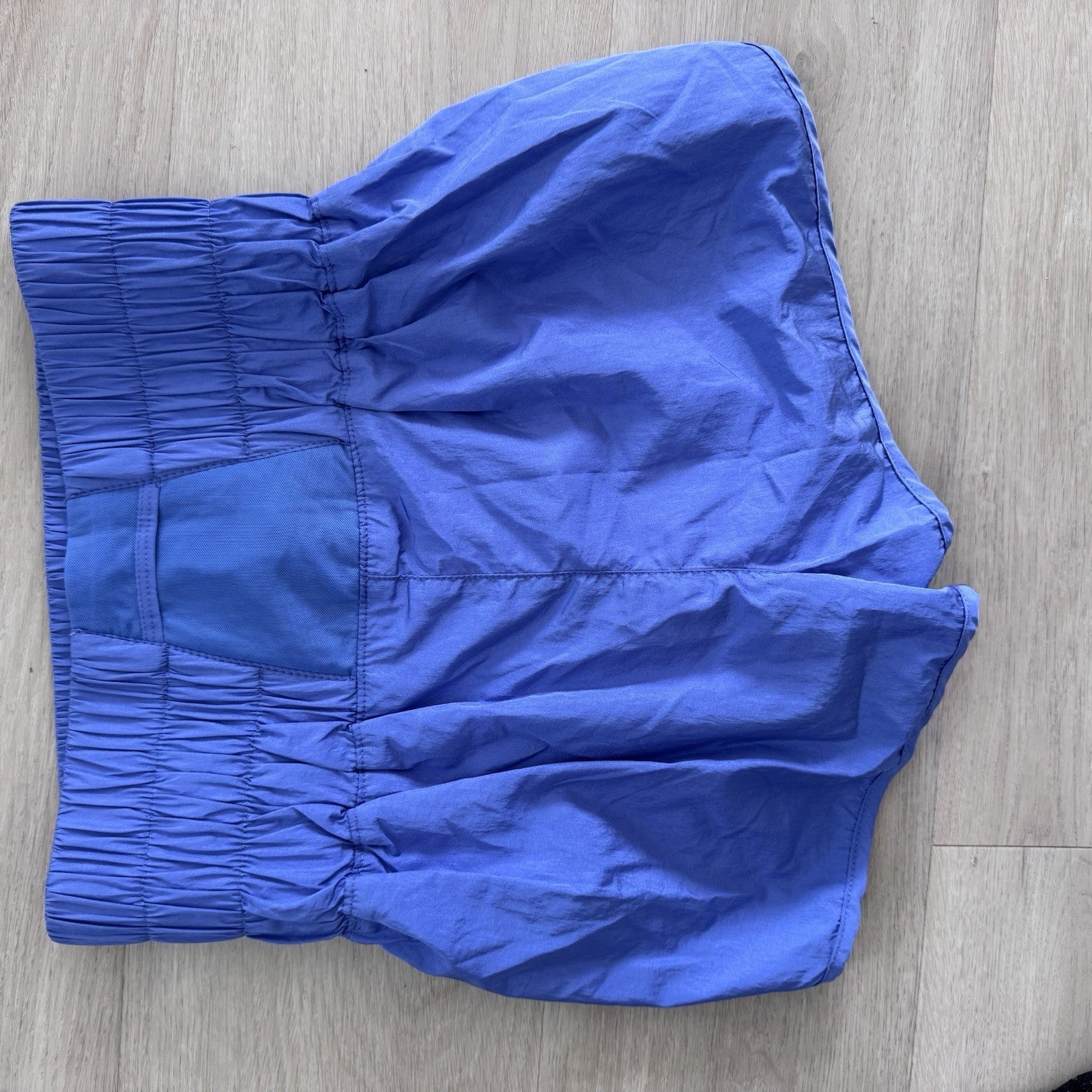 FP Movement Shorts Small Hague Blue Smocked Waist NWT