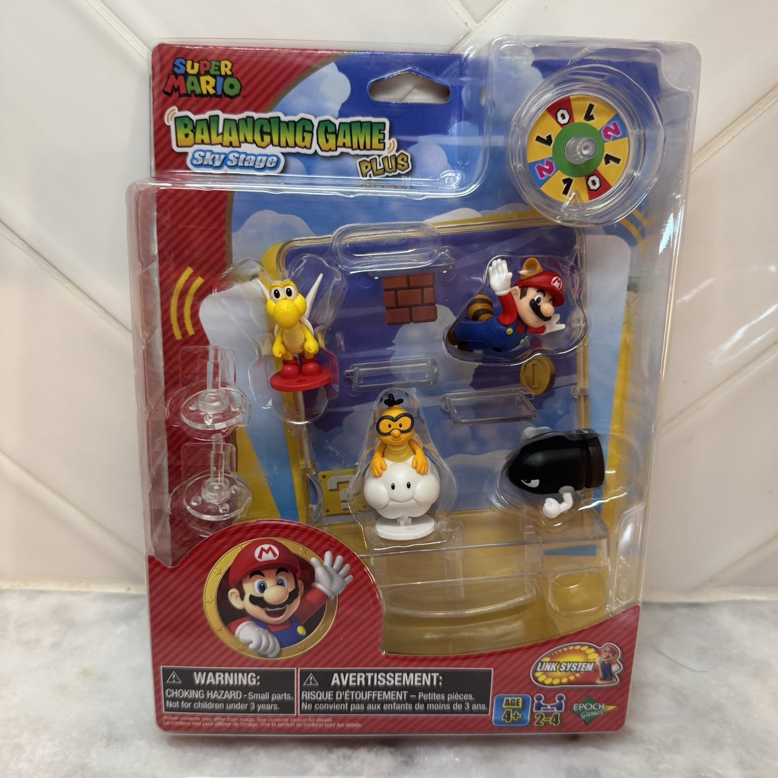 Super Mario Balancing Game Plus Sky Stage Playset 4 Figurines