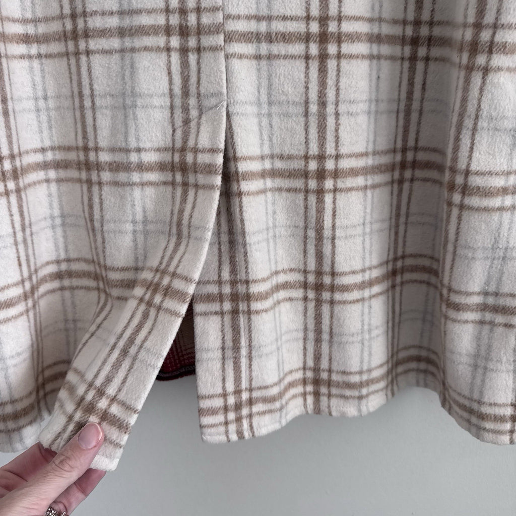 Her Entire Name Says Grace Plaid Shirt Dress Small Flannel Shacket
