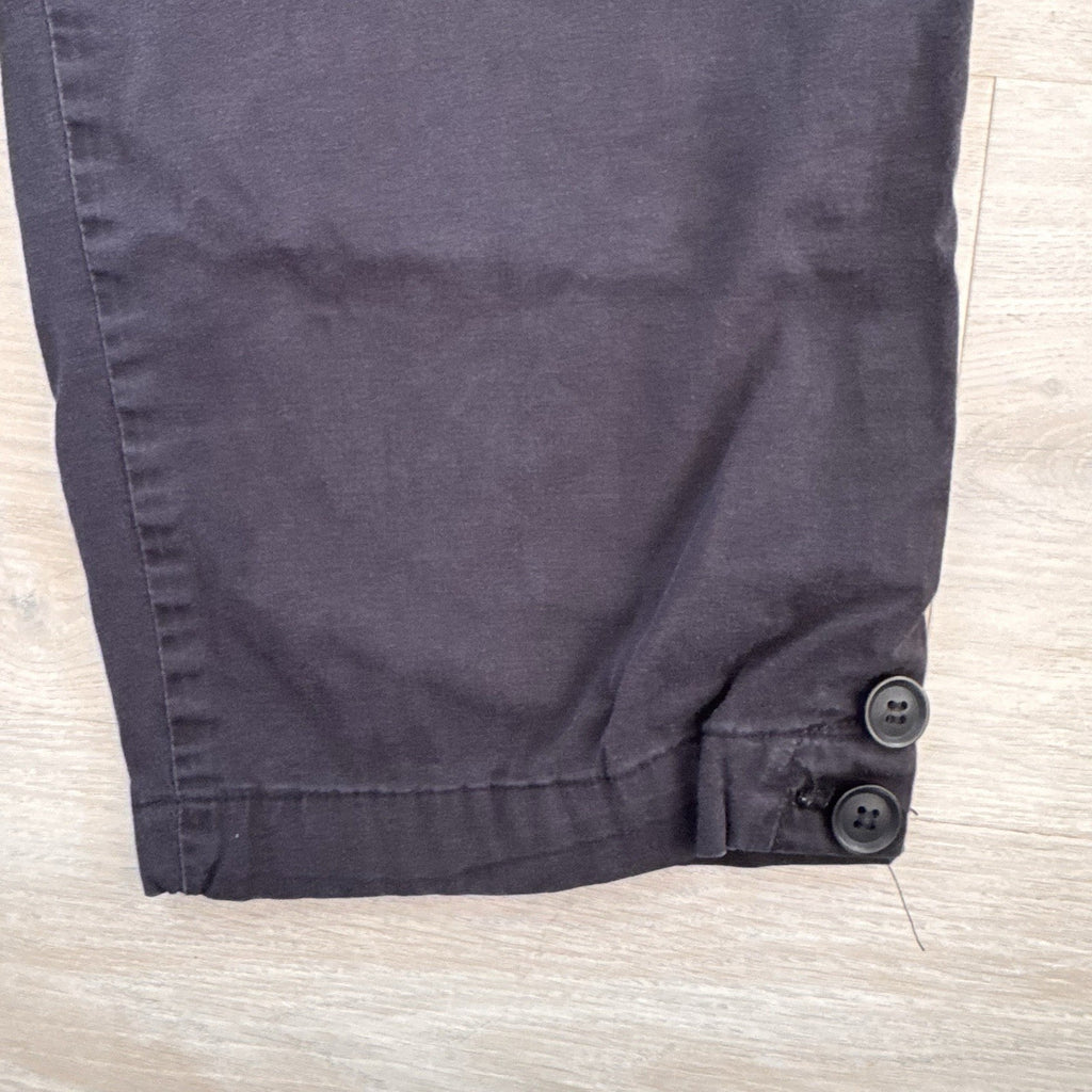 Kim Rogers Womens Black Capri Pants Size 10 Stretch Cotton Cropped