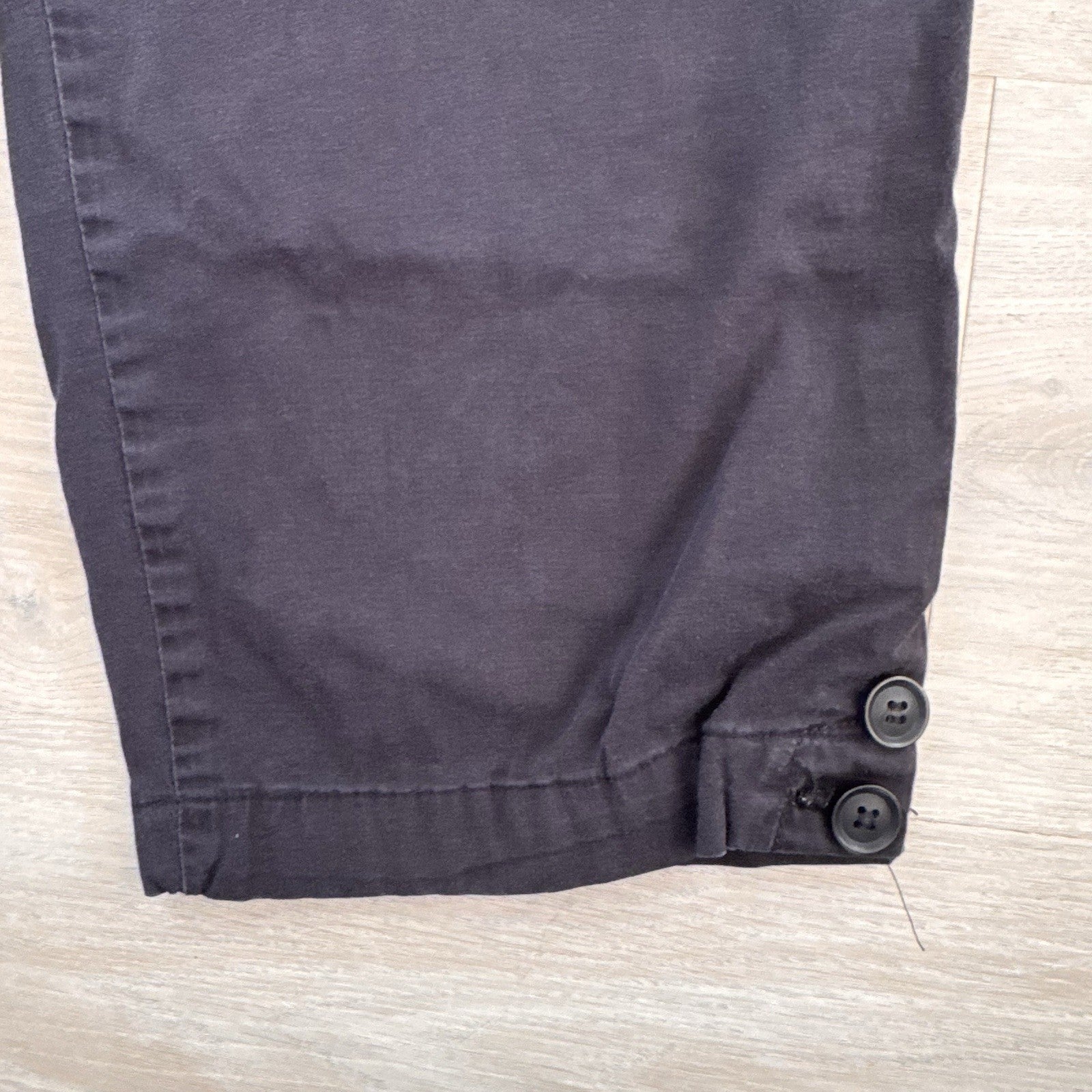 Kim Rogers Womens Black Capri Pants Size 10 Stretch Cotton Cropped