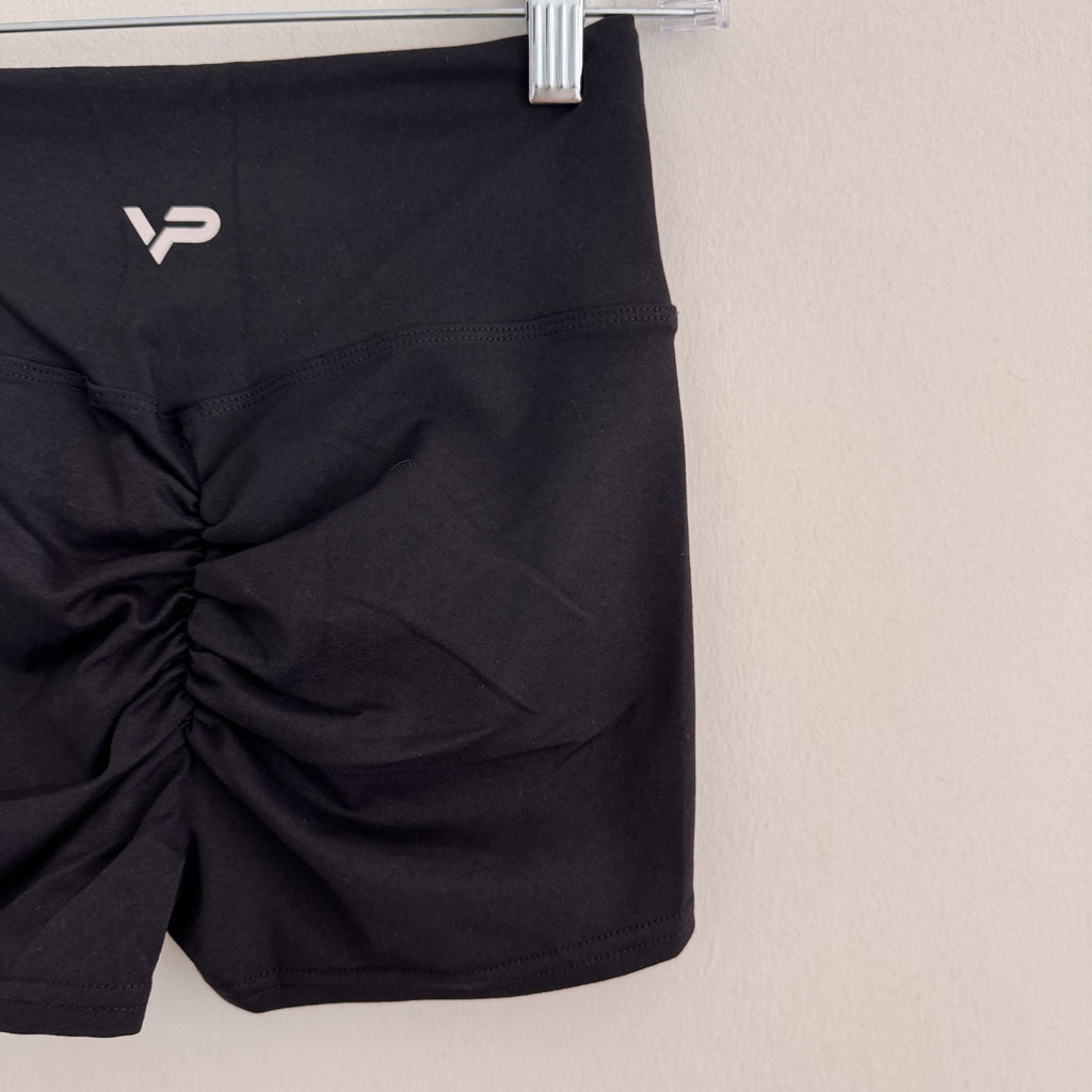 High Waist Scrunch Butt Shorts Women’s Yoga Gym Fitness Athletic Black Size SML