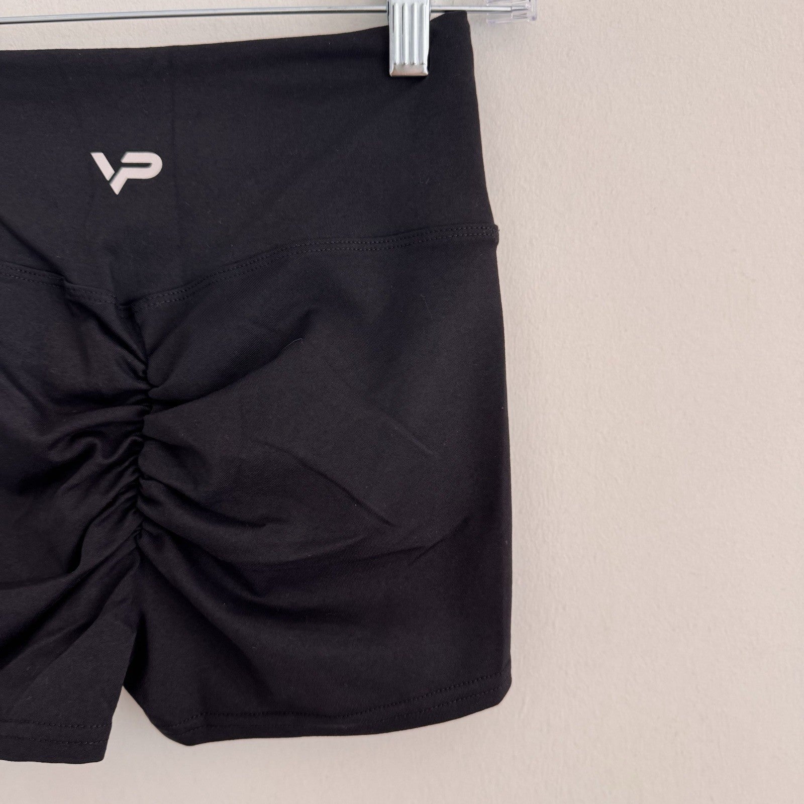 High Waist Scrunch Butt Shorts Women’s Yoga Gym Fitness Athletic Black Size SML