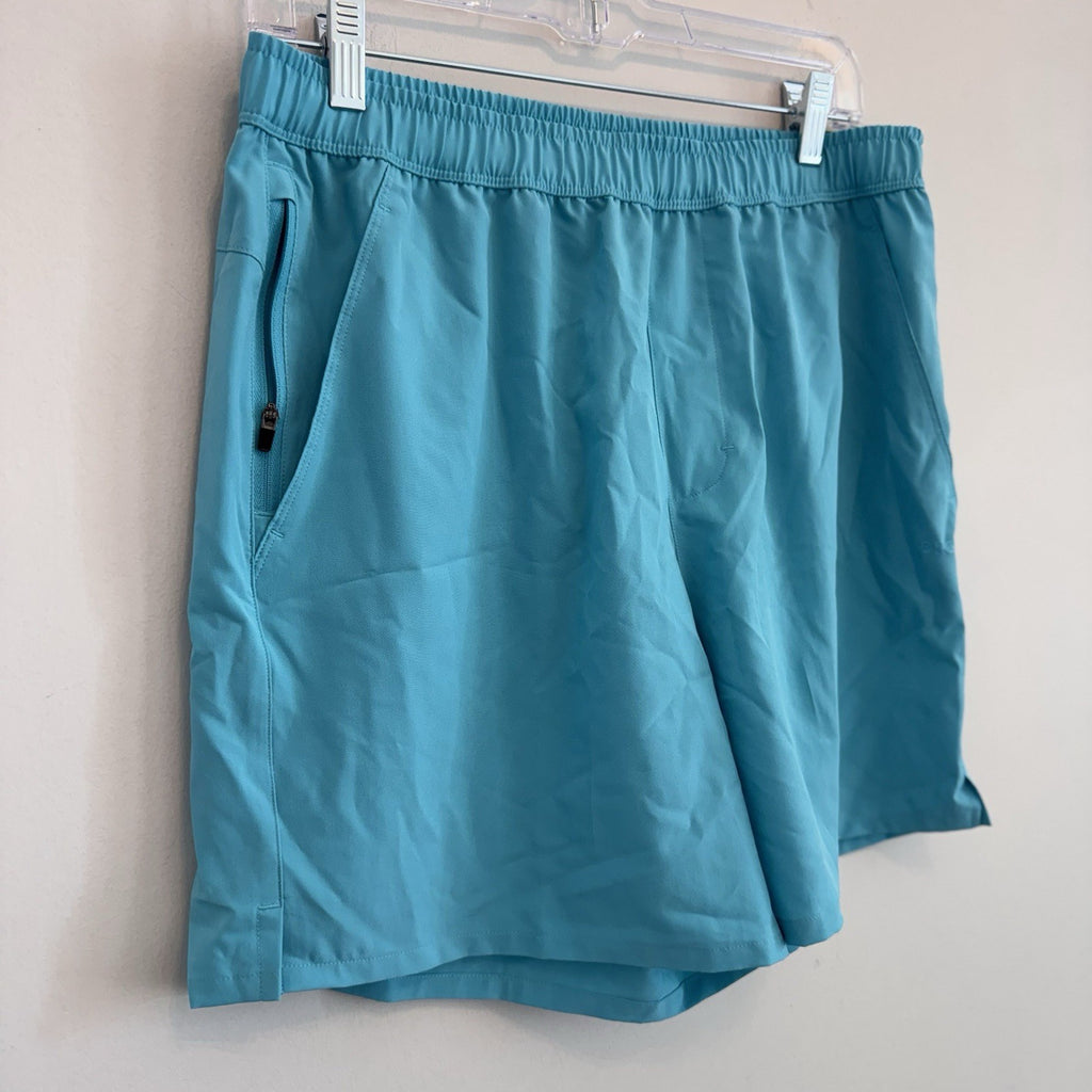 DSG Men's 6" Agility Woven Shorts M Medium Blue Spray NWT Running Gym Athletic