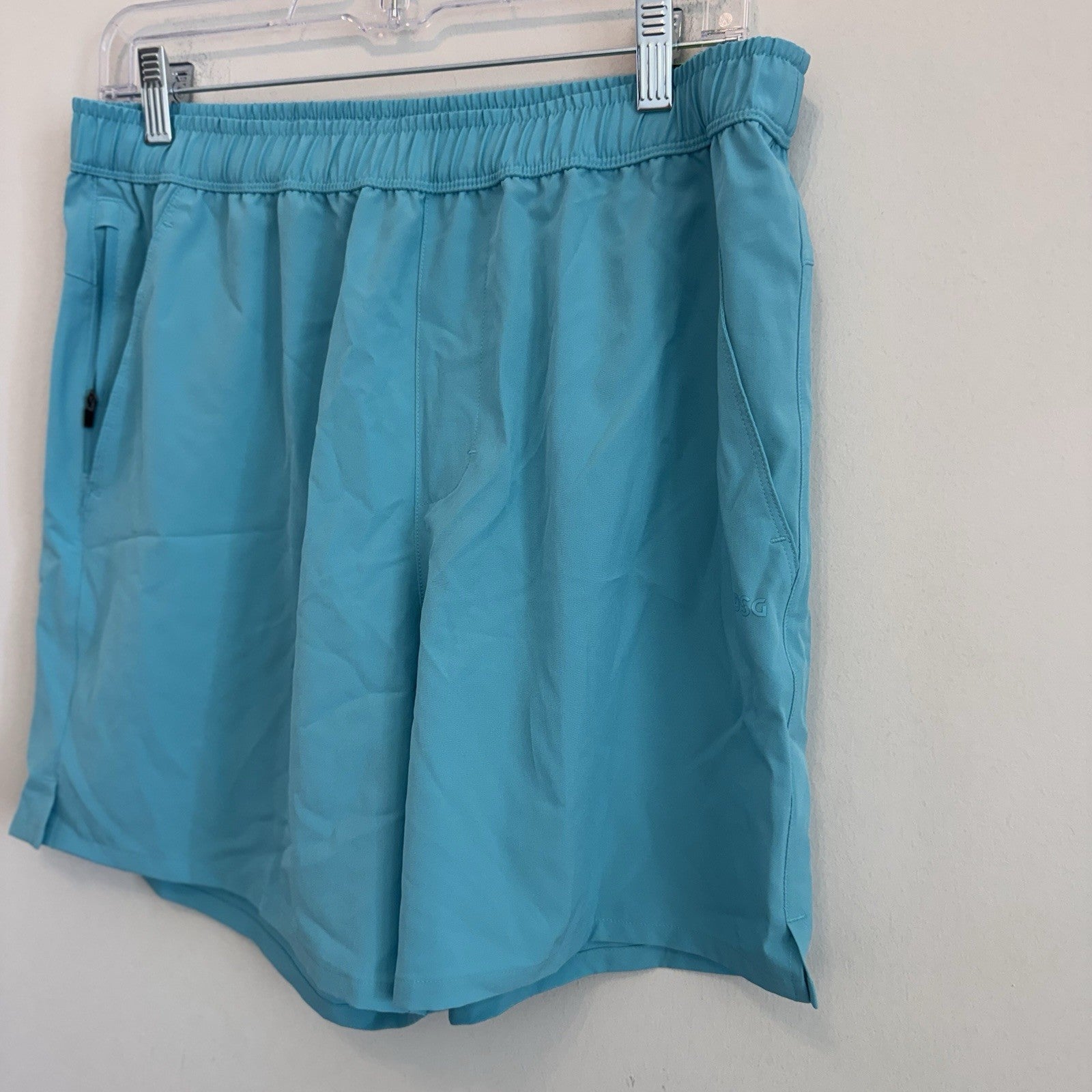 DSG Men's 6" Agility Woven Shorts M Medium Blue Spray NWT Running Gym Athletic