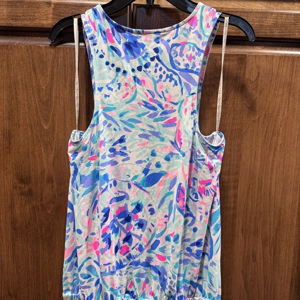 Lilly Pulitzer Women's Sleeveless Jumpsuit Size S – Tropical Print Paulina