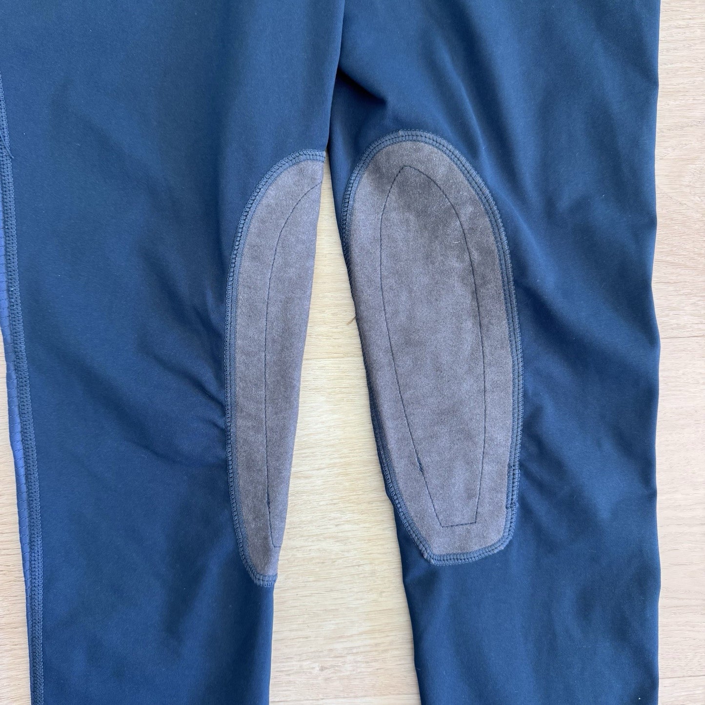 FitsT4 Sports Womens Riding Leggings Breeches Knee Patch Blue Size S