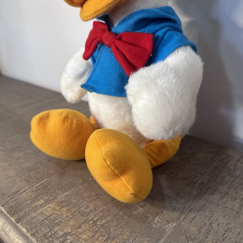 Disney Donald Duck Plush 12” Stuffed Animal Blue Sailor Outfit Vintage Style