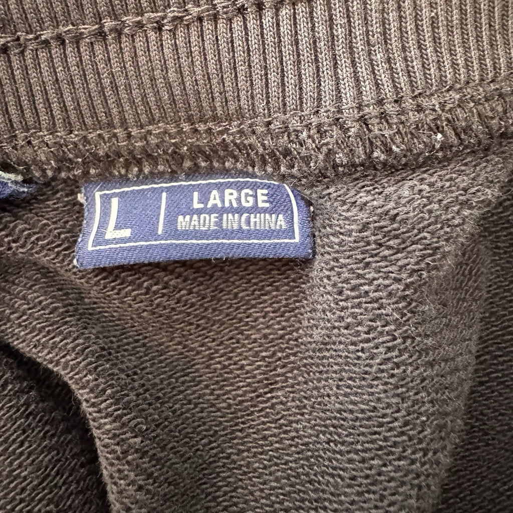 Chubbies Lounge Joggers Sweatpants Black Men's Large Fleece Zipper Pocket
