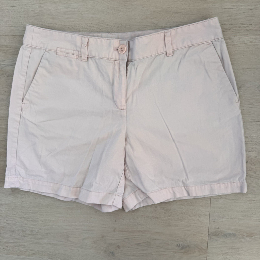 Women’s Ann Taylor LOFT Pink Cotton Shorts Sz 8 Chino Casual Preppy