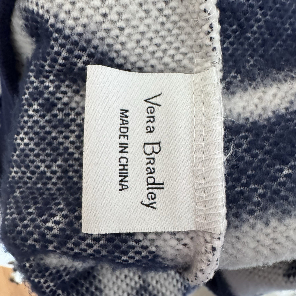 NWT Vera Bradley Jacquard Fleece Hoodie Large Nordic Forest  Sherpa Pullover
