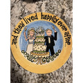 Glory Haus Wedding Plate Laura Kirkland Vintage Groom Wife Bride