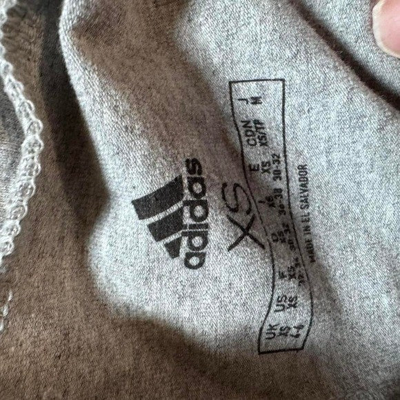 XS Adidas Tight Fit High Rise Full Length Leggings Womens Sz XS GL0638 Grey NEW
