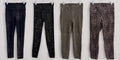 Lot of 4 Spanx Leggings Medium Faux Leather Camo Snakeskin Twill Jeggings M