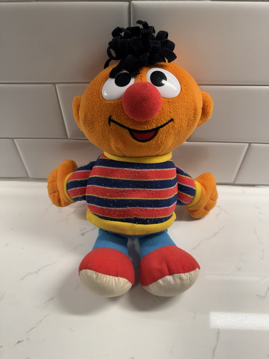 Vintage 2002 Fisher Price Sesame Street Bert 10” Plush Stuffed Toy