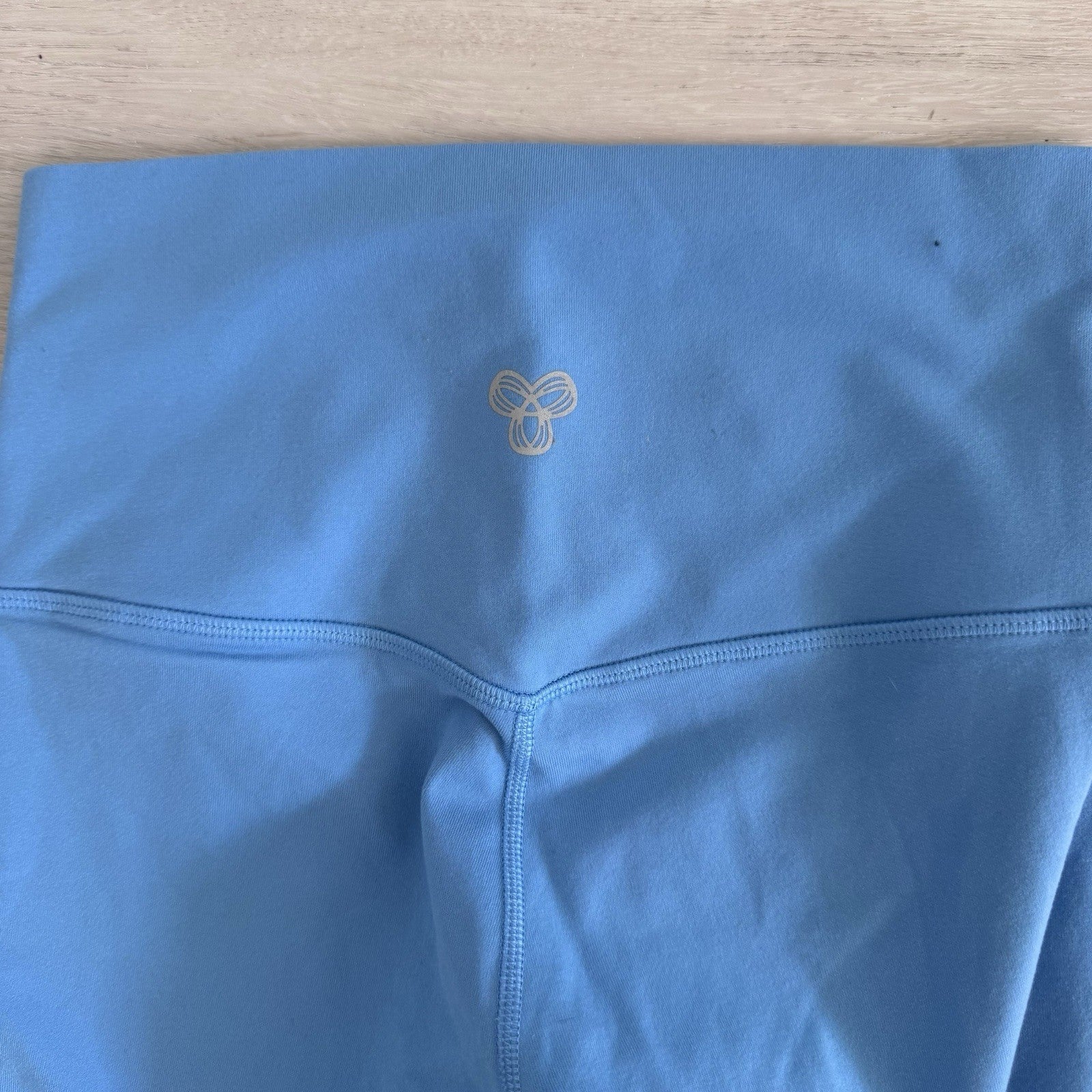TnAction Blue High Rise Leggings S Nylon Stretch Athleisure