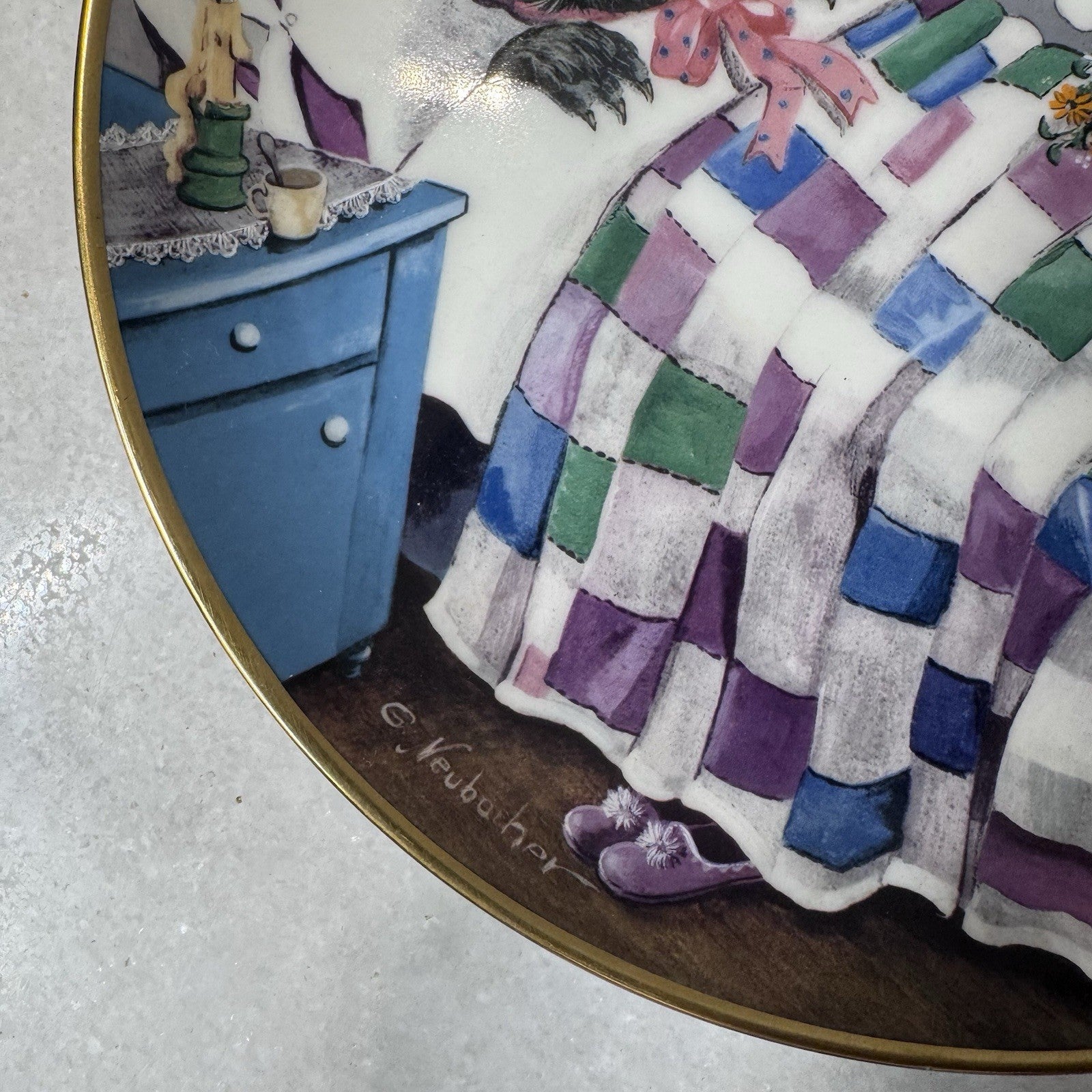 Kaiser Porcelain W. Germany  collector plate "Little Red Riding Hood" - 8" Dia.