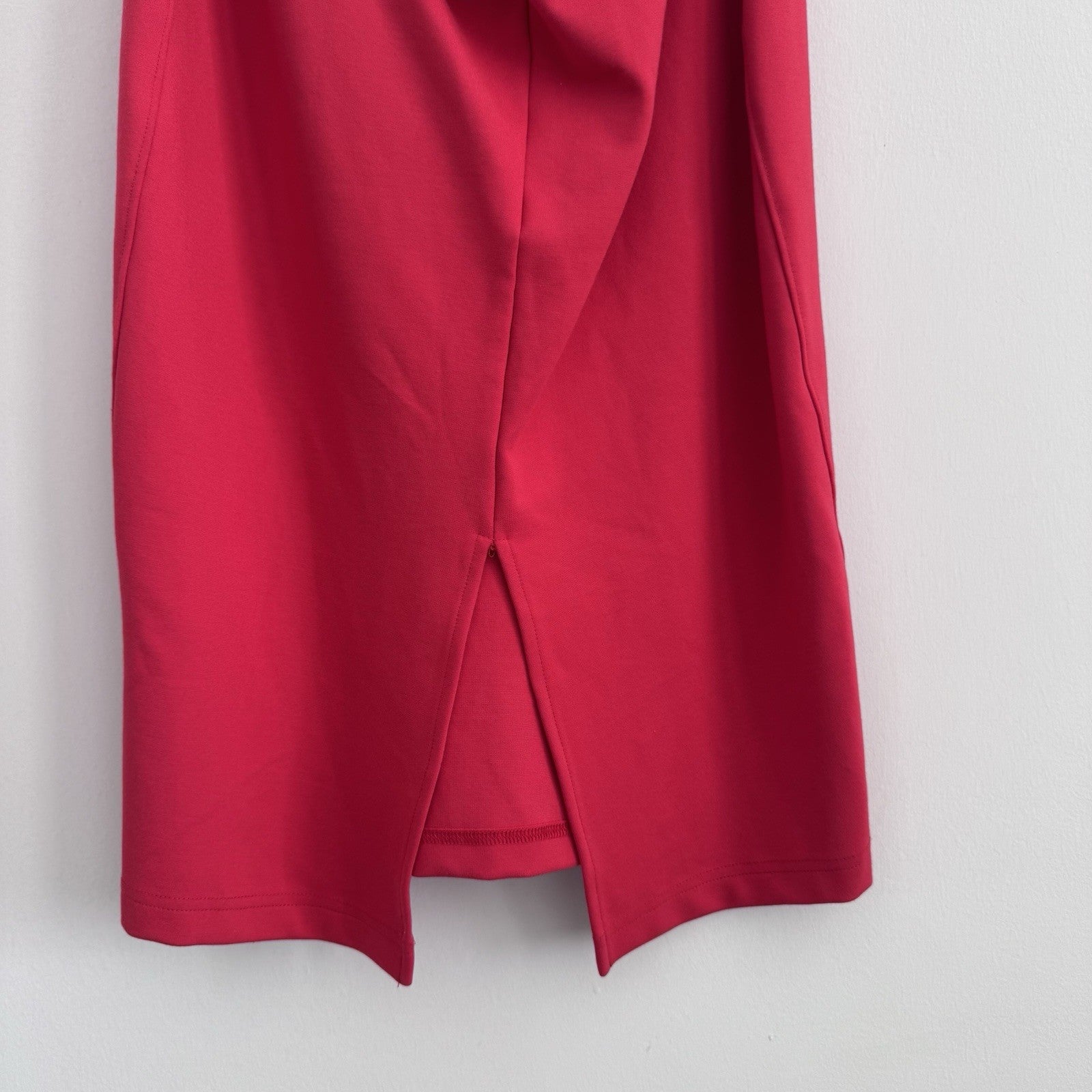 Guess Jules Backless Midi Dress Tango Red Women’s Size L NWT Sexy Cocktail Party