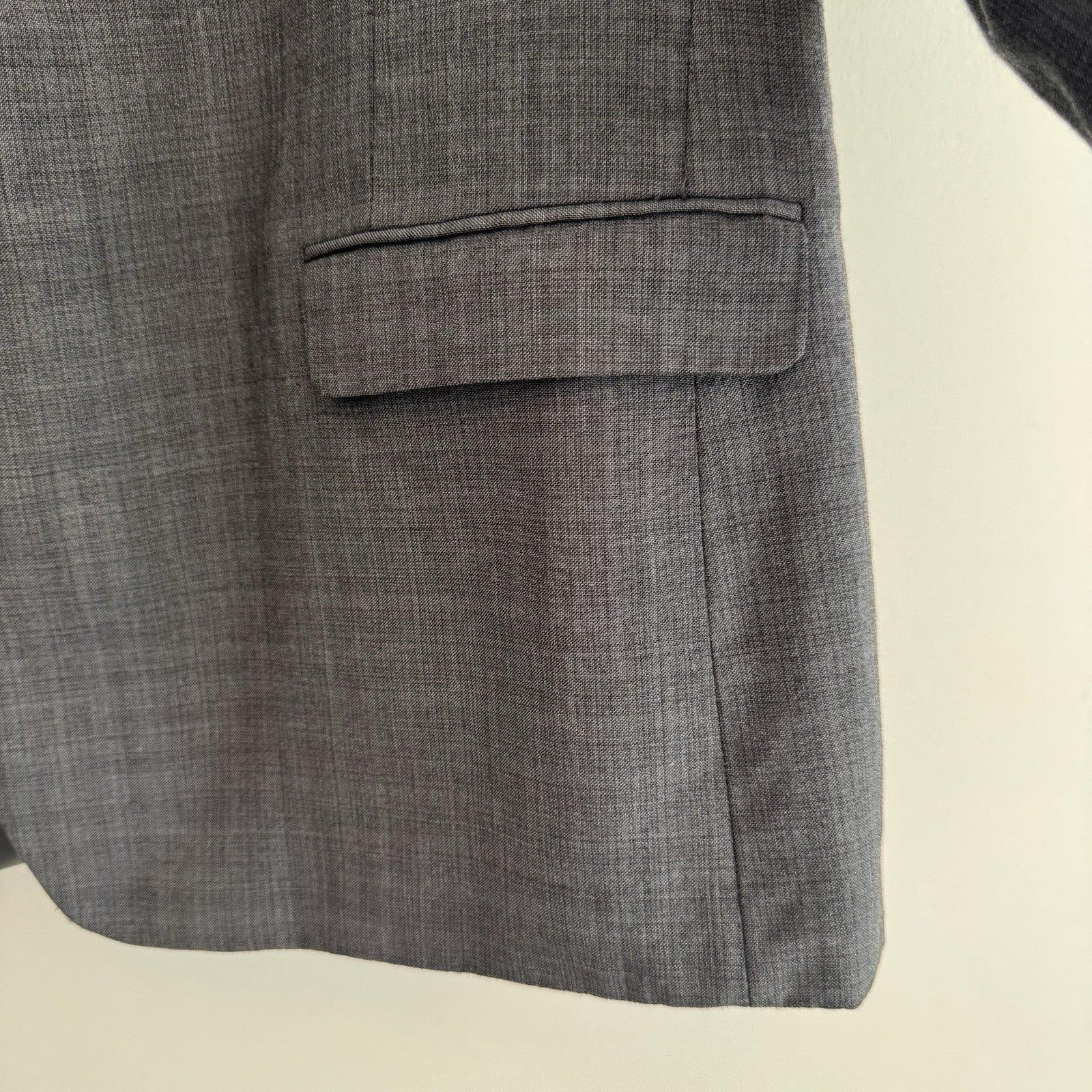 Tommy Hilfiger Gray Wool Sport Coat Blazer Mens 45R Suit Jacket Classic Men’s
