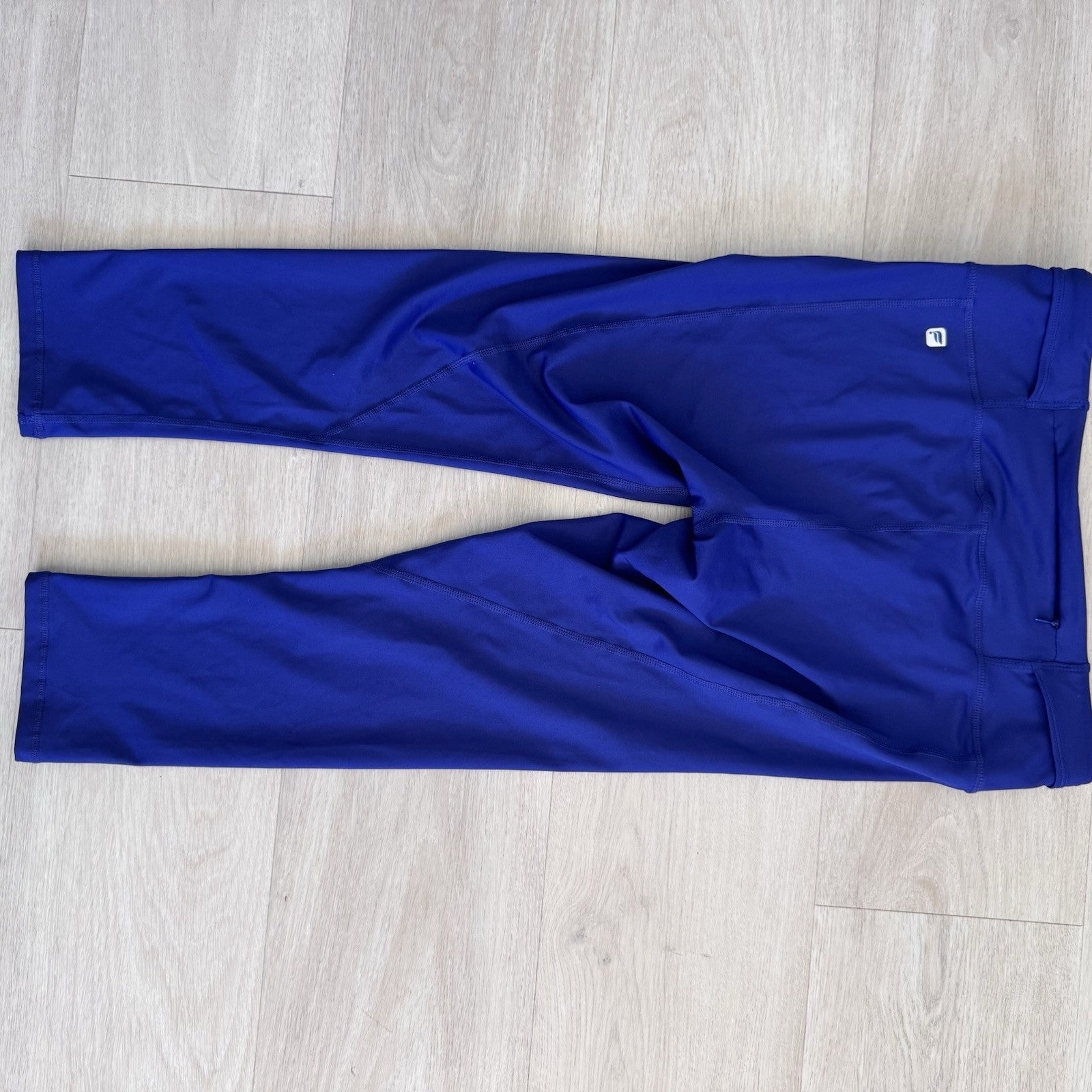 Fabletics Womens Blue High Rise Performance Leggings Pocket Size Small 