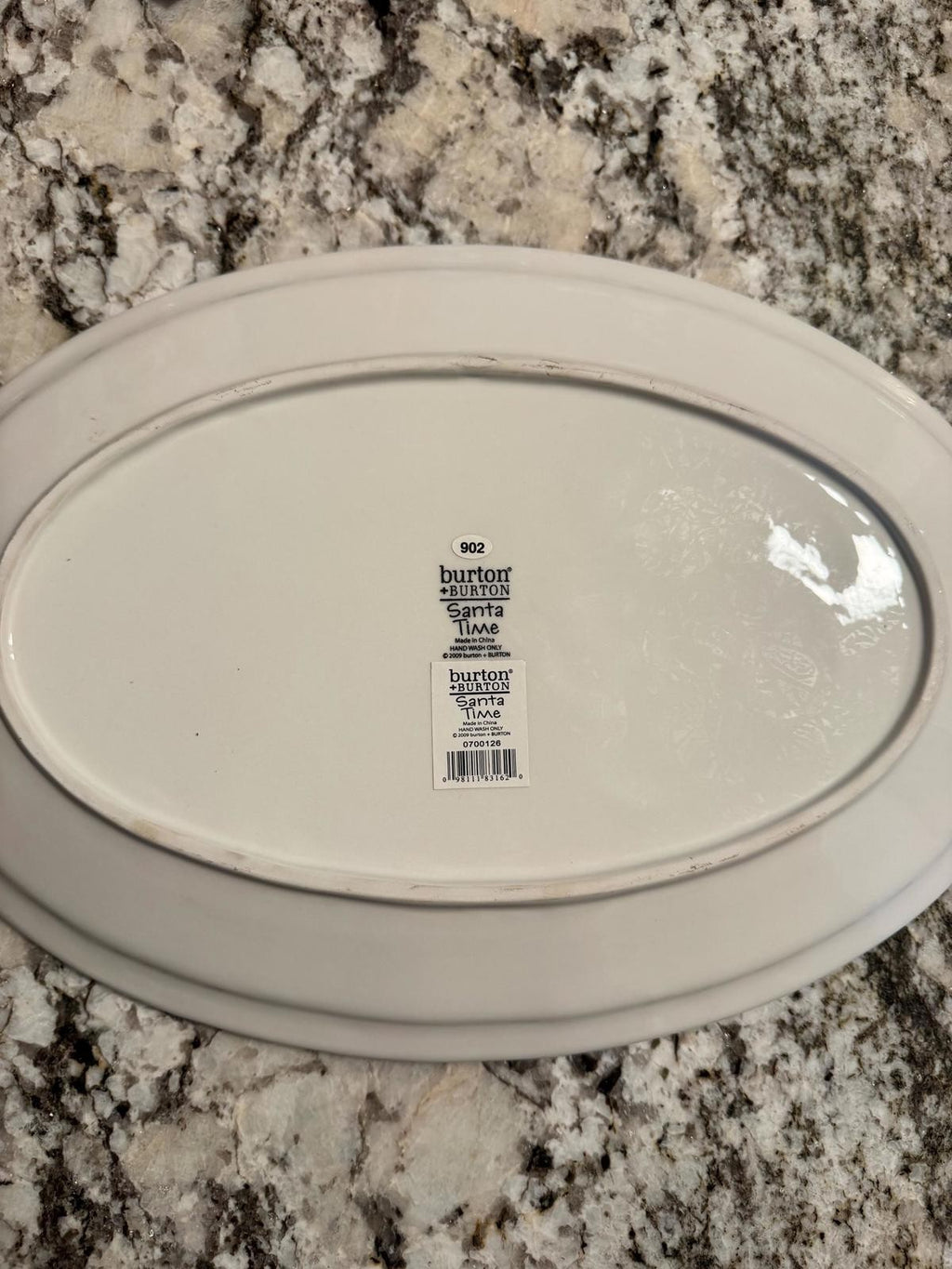 Vintage Santa Christmas Platter Milk & Cookies