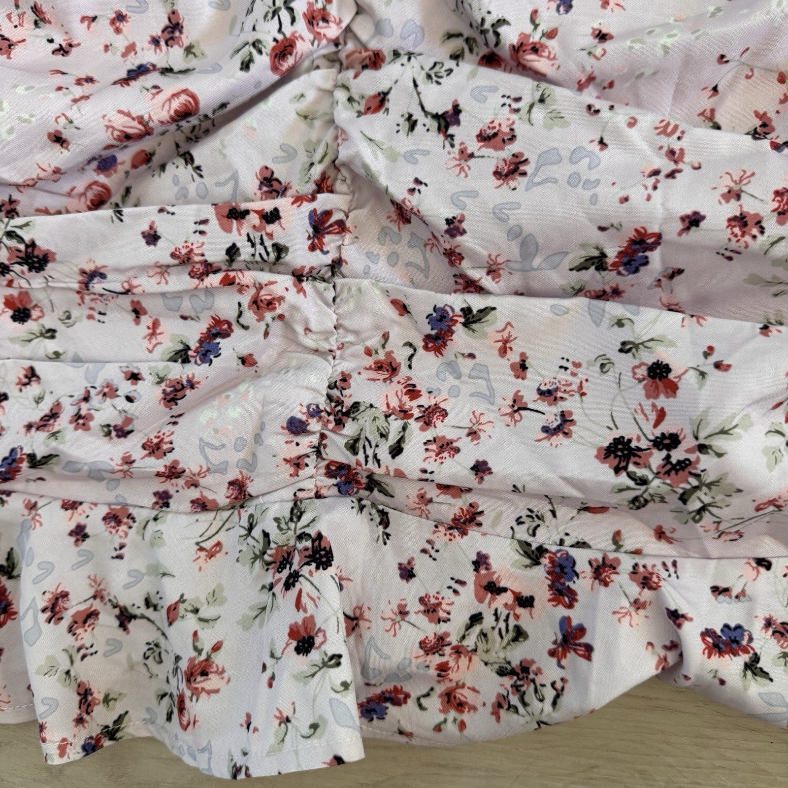 Princess Polly Floral Ruched Mini Skirt US 8 Cottagecore Women’s