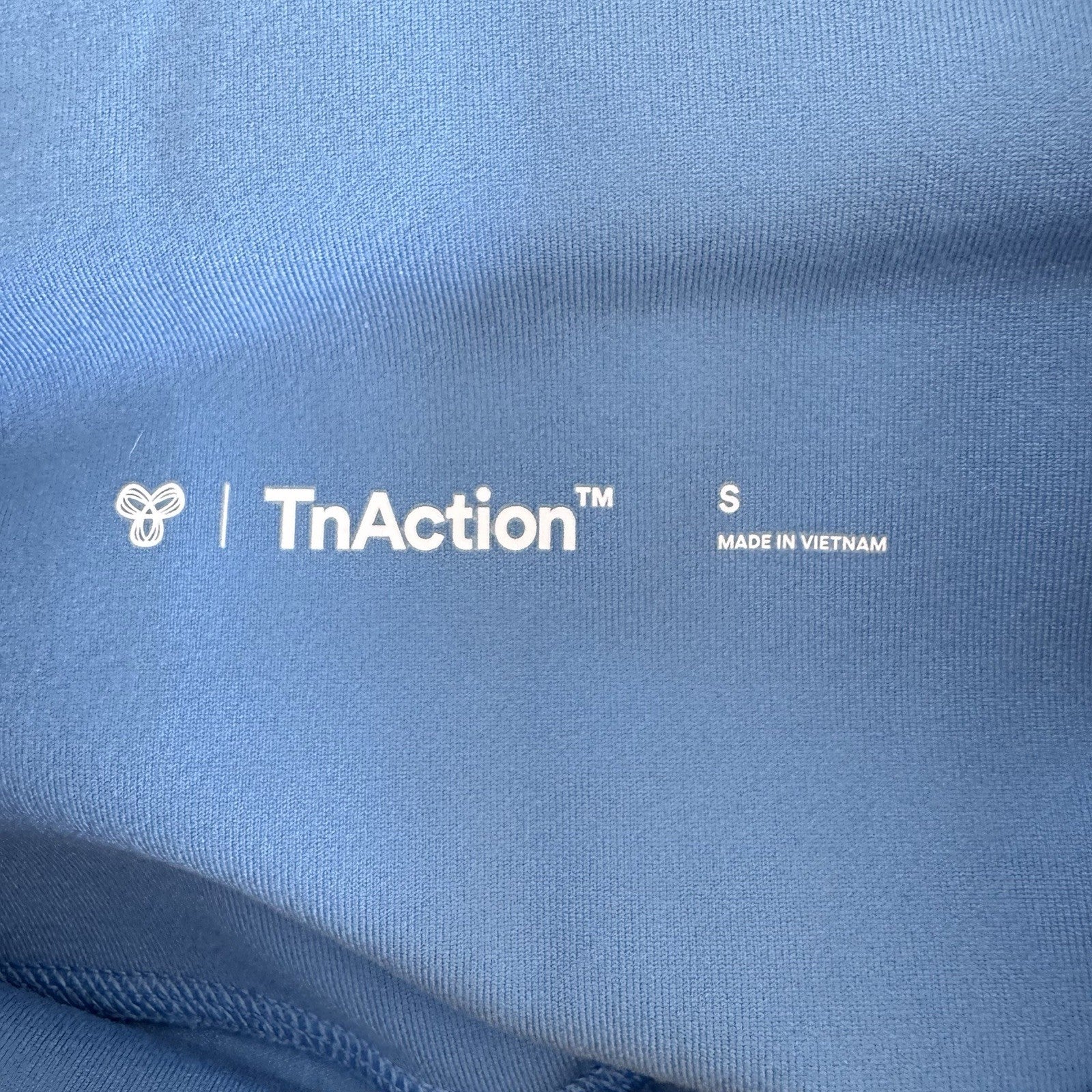 TnAction Blue High Rise Leggings S Nylon Stretch Athleisure