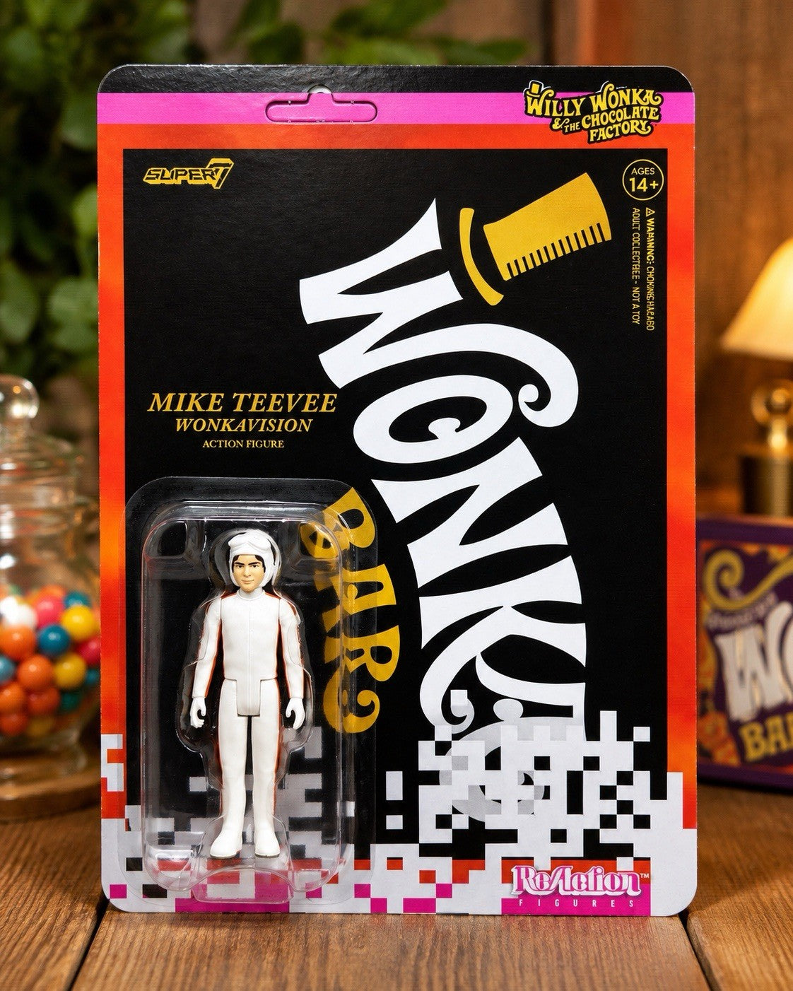 Super7 ReAction Mike Teevee Wonkavision Figure Willy Wonka Chocolate Factory