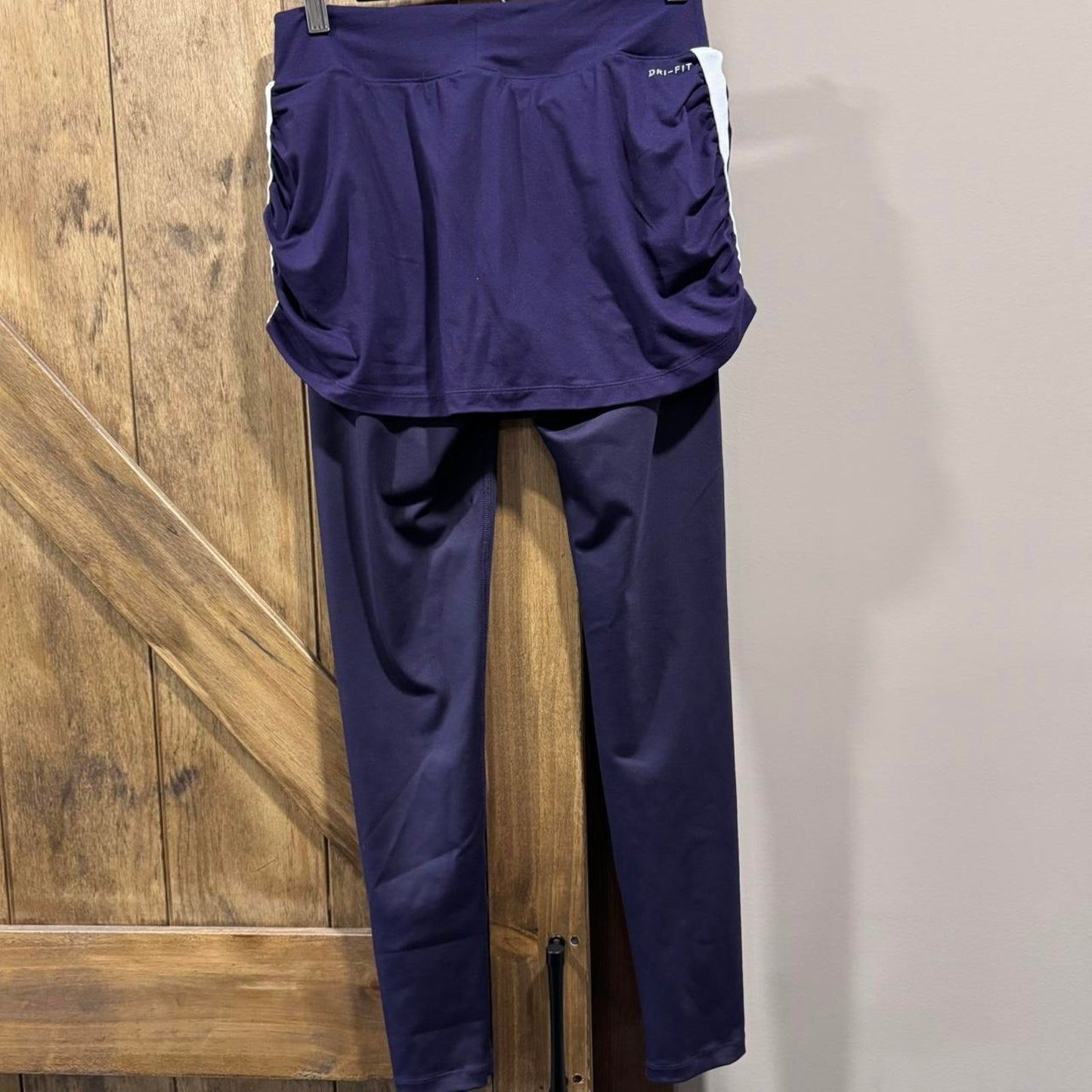 Nike Dri-FIT Skirted Leggings - Purple, Size Small