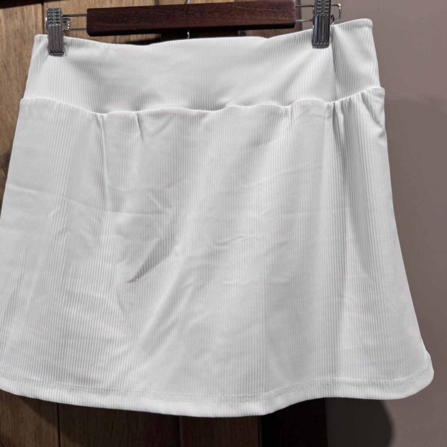 Barstool sports golf white ribbed skort XL