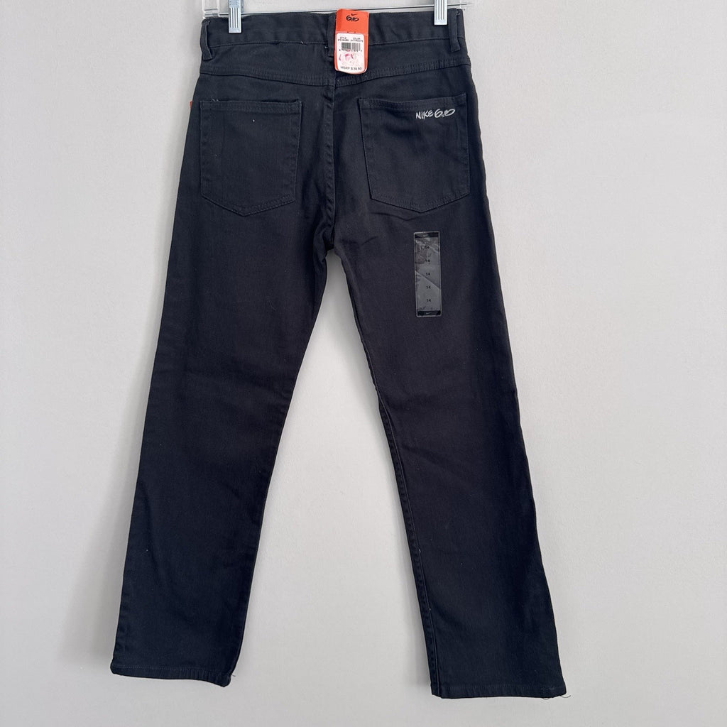 Nike 6.0 Boys Anthracite Jeans Size 14 Slim Fit Stretch NWT