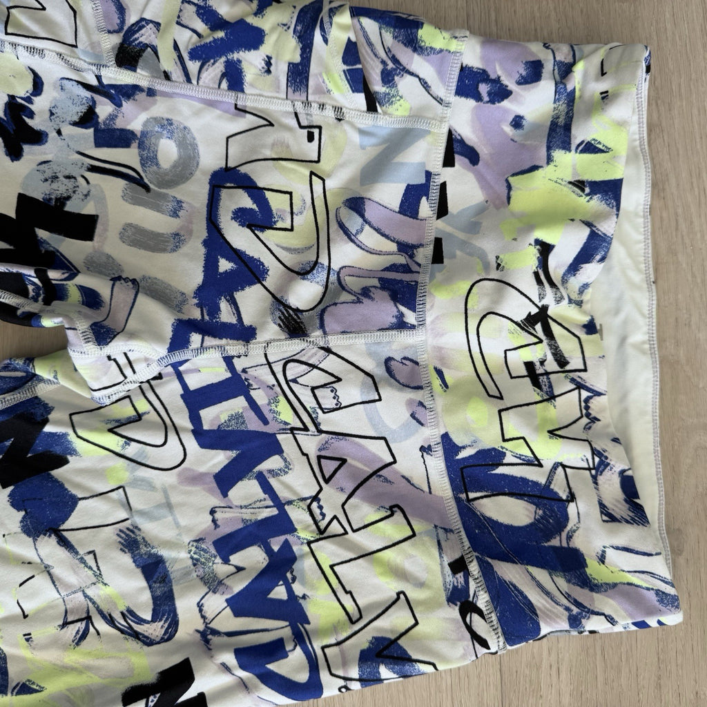 Calvin Klein Performance Leggings Small Abstract Print Stretch Activewear