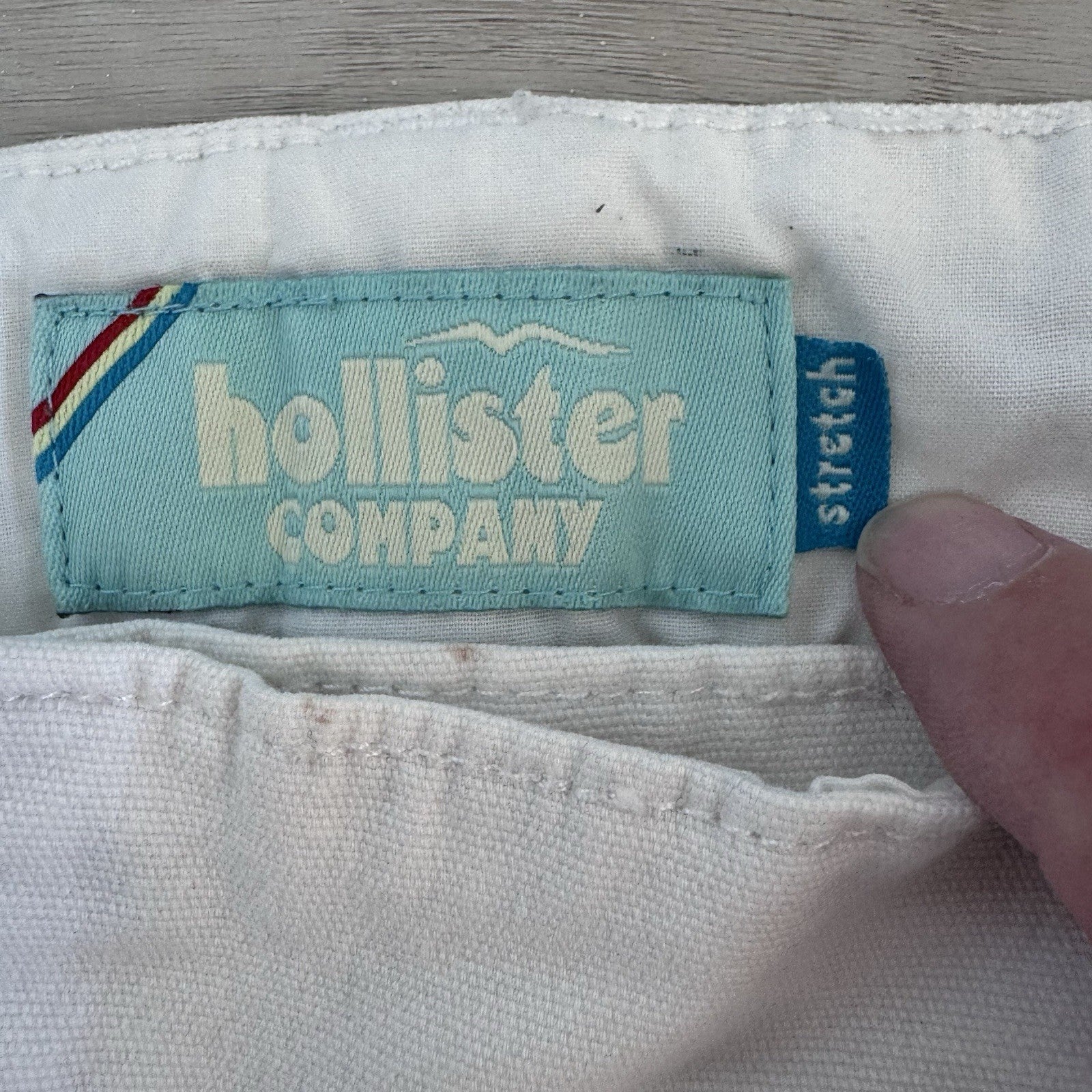 Hollister White Bermuda Shorts Low Rise Y2K Size 3 
