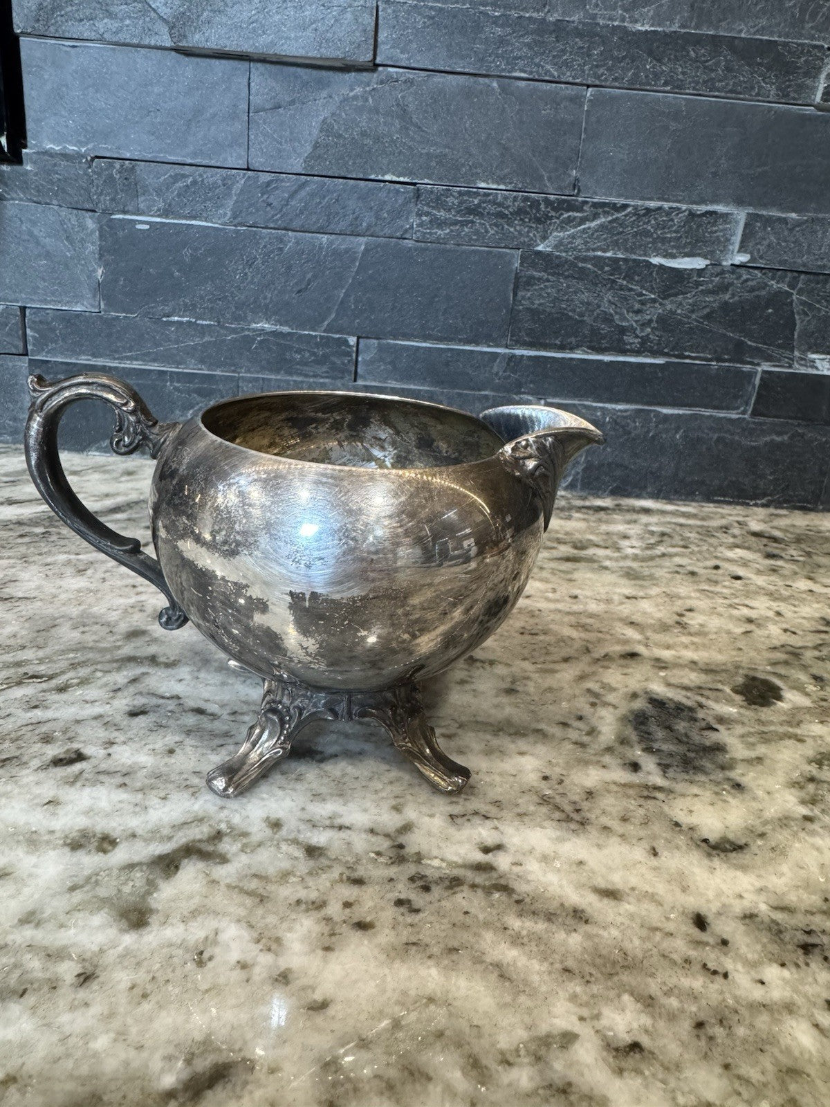 Vintage Silver Wm Rogers Cream and Sugar Set