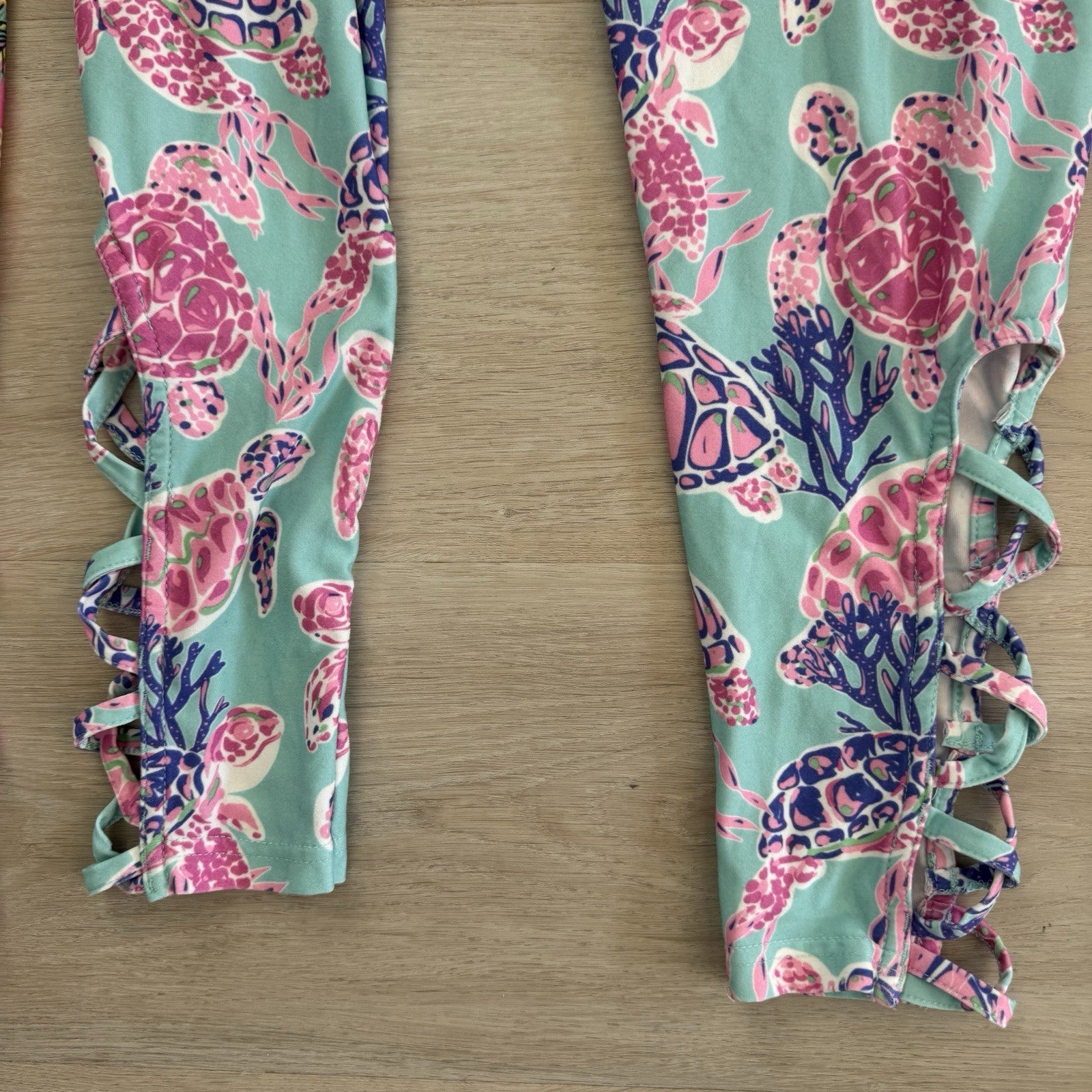 Simply Southern Leggings Lot of 4 XS S M Flamingo Palm Floral Preppy