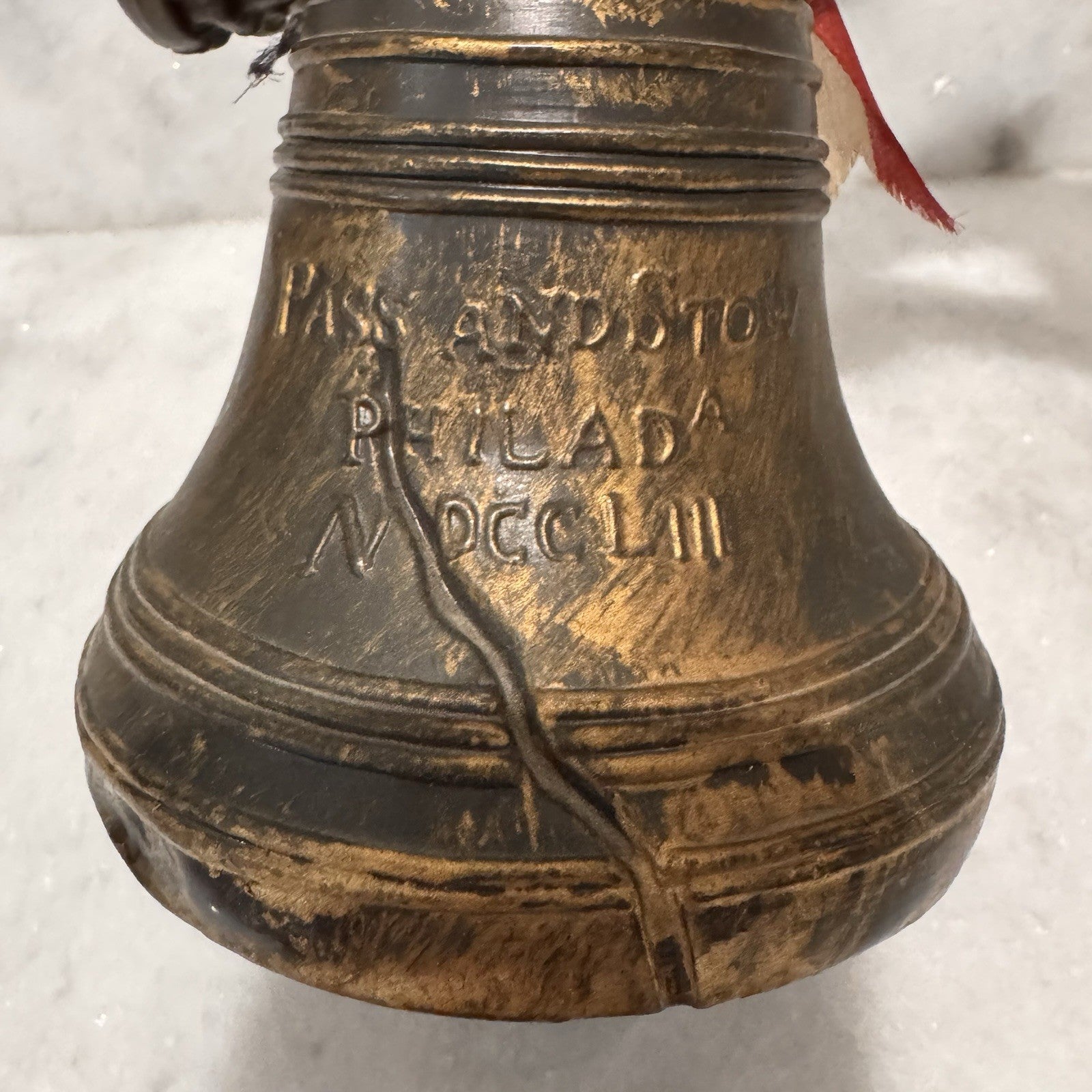 Vintage Liberty Bell Coin Bank 1972 Silver Dollar City Patriotic Decor