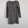 The Limited Gray Space Dye Active Dress XS Pockets Long Sleeve Heathered